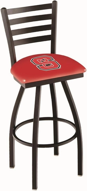 L014 North Carolina State 25" Swivel Counter Stool with Black Wrinkle Finish