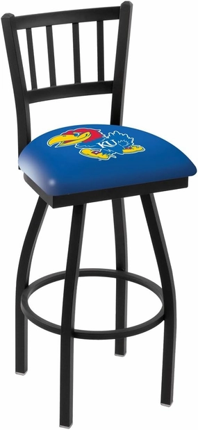 L018 Kansas 30" Swivel Bar Stool with Black Wrinkle Finish