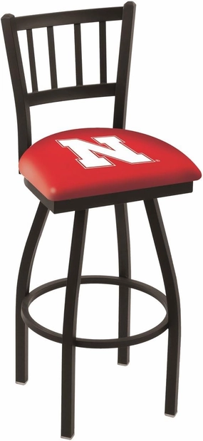 L018 Nebraska 30" Swivel Bar Stool with Black Wrinkle Finish