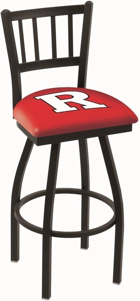 L018 Rutgers 30" Swivel Bar Stool with Black Wrinkle Finish