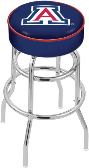 L7C1 Arizona 25" Double-Ring Swivel Counter Stool with Chrome Finish