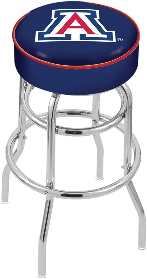 L7C1 Arizona 25" Double-Ring Swivel Counter Stool with Chrome Finish