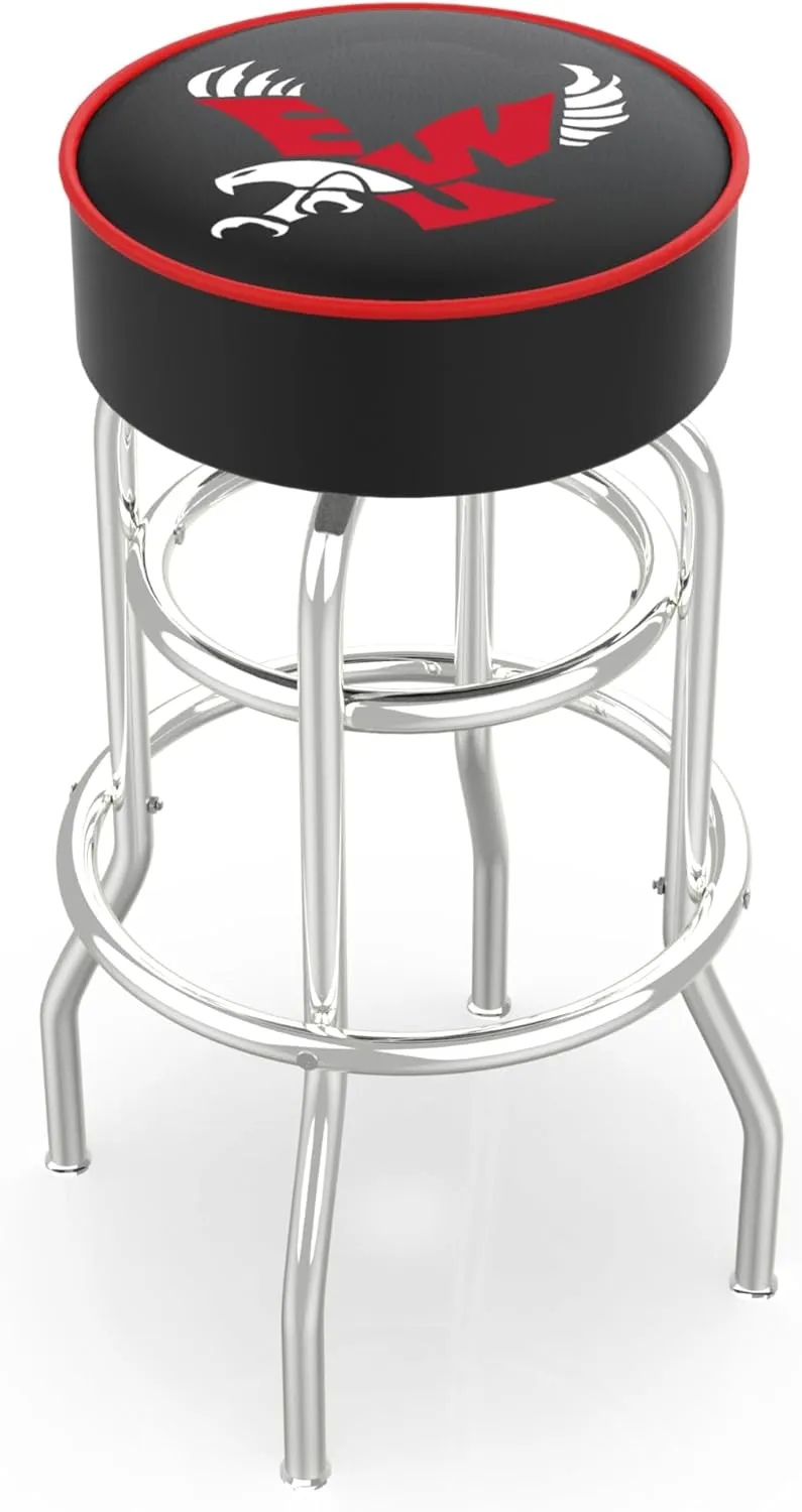L7C1 Eastern Washington 30" Double-Ring Swivel Bar Stool with Chrome Finish