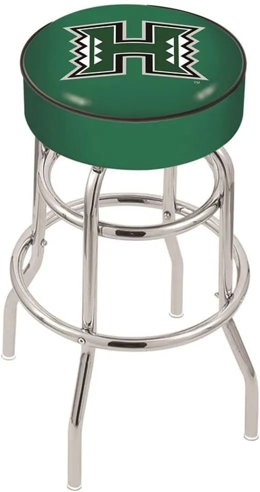 L7C1 Hawaii 25" Double-Ring Swivel Counter Stool with Chrome Finish