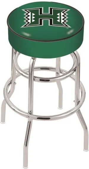 L7C1 Hawaii 25" Double-Ring Swivel Counter Stool with Chrome Finish