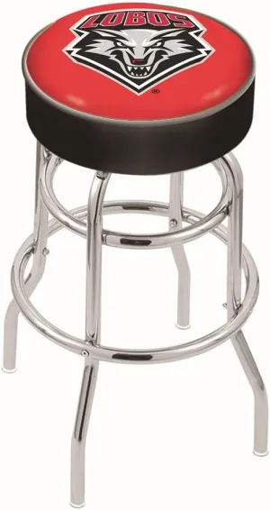 L7C1 New Mexico 25" Double-Ring Swivel Counter Stool with Chrome Finish