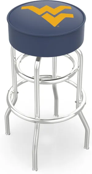 L7C1 West Virginia 25" Double-Ring Swivel Counter Stool with Chrome Finish