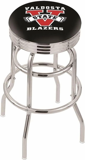 L7C3C Valdosta State 30" Double-Ring Swivel Bar Stool with Chrome Finish