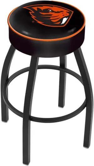 L8B1 Oregon State 25" Swivel Counter Stool with Black Wrinkle Finish