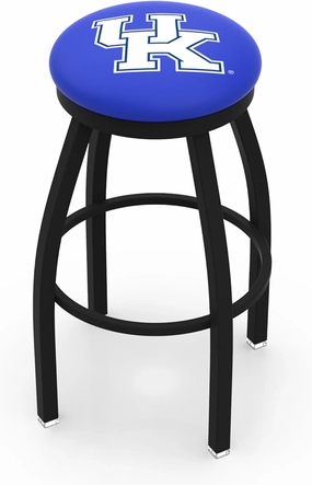 L8B2B Kentucky UK 25" Swivel Counter Stool with Black Wrinkle Finish