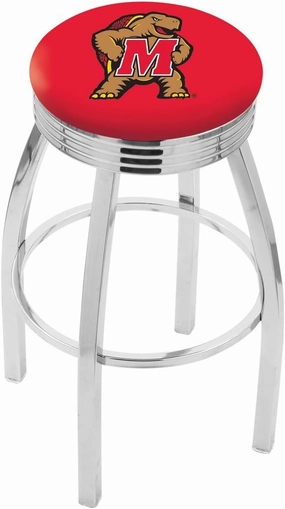 L8C3C Maryland 30" Swivel Bar Stool with Chrome Finish