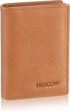 Leather Business Card Case Holder for Men & Women, Italian Calfskin