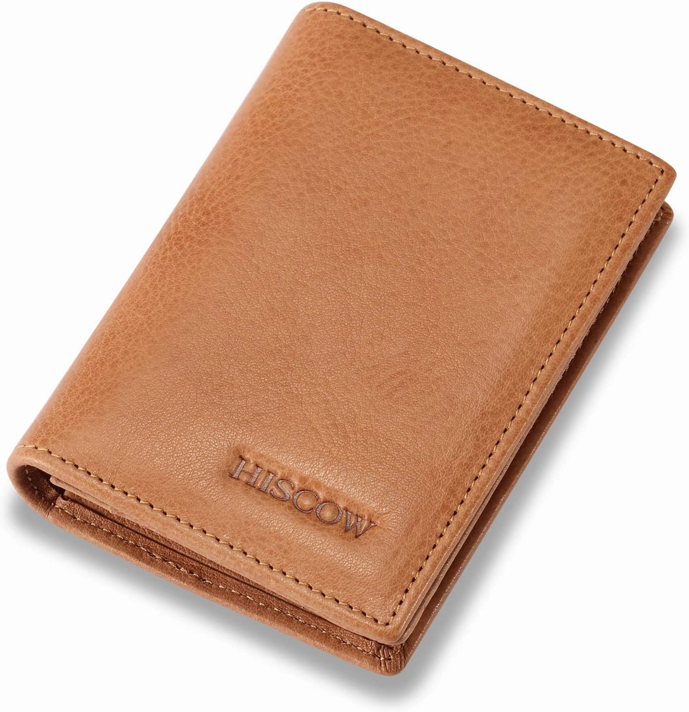 Leather Business Card Case Holder for Men & Women, Italian Calfskin