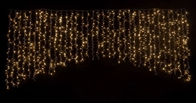LED Cluster Curtain Glistening Gold 100% Twinkle [UBL] XL0000306