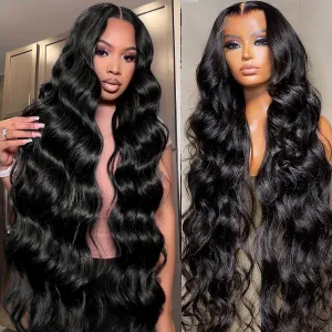 Lemoda 210% density Body Wave Wig 13x6 HD Lace Front Wigs Human Hair 15A Brazilian 100% Human Hair Pre Plucked 30 Inch Body Wave Lace Front Wigs Human Hair for Women Natural Hairline Thick Wig
