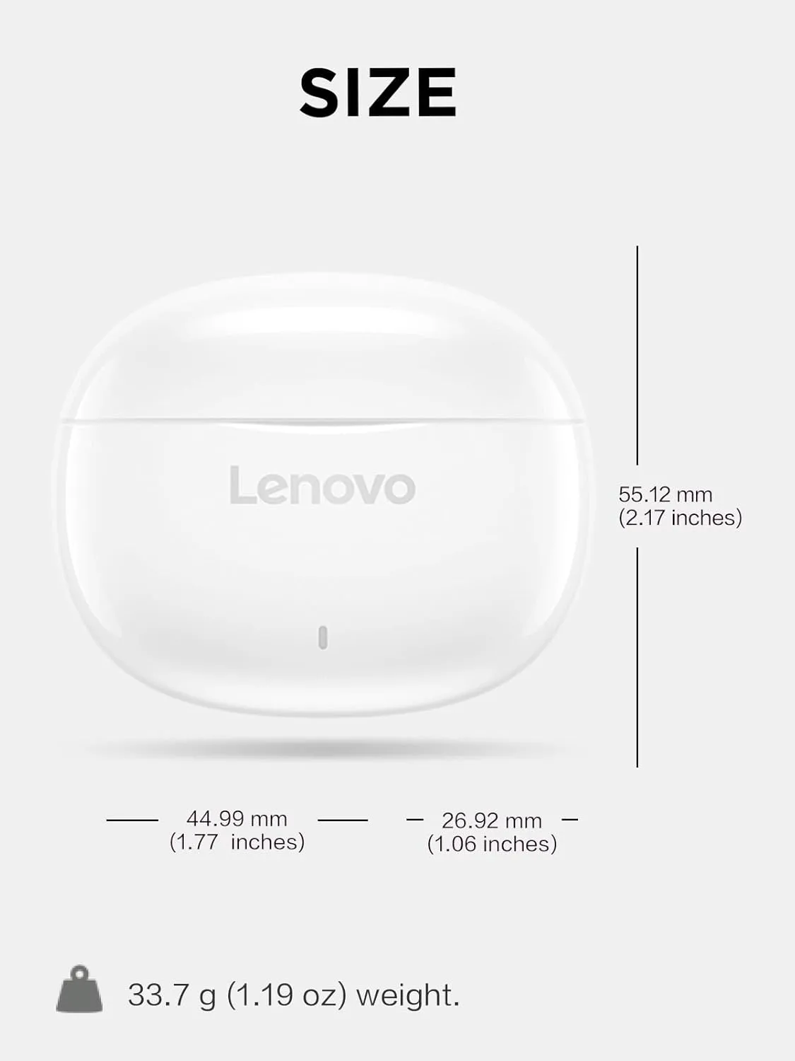 Lenovo E310 True Wireless Stereo Earbuds Bluetooth 5.3 ENC Noise-Cancelling Earbuds with 13mm Speaker Type-C Charging 20h Battery Life for Music Calls Comfortable Fit Wireless Earbuds- White