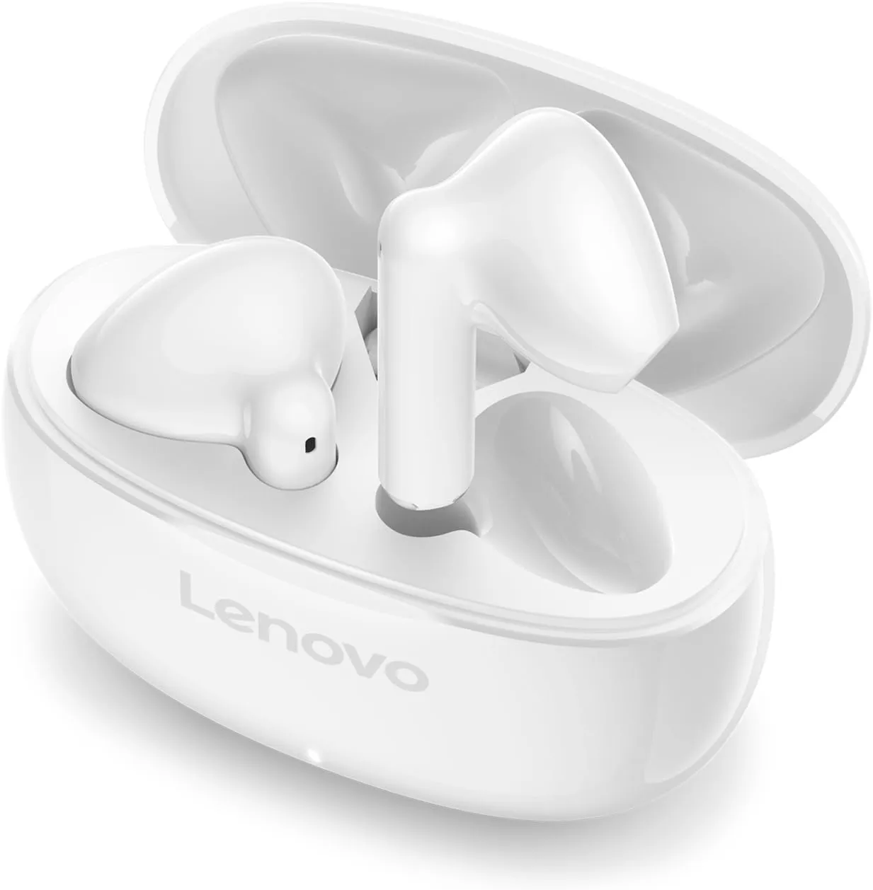Lenovo E310 True Wireless Stereo Earbuds Bluetooth 5.3 ENC Noise-Cancelling Earbuds with 13mm Speaker Type-C Charging 20h Battery Life for Music Calls Comfortable Fit Wireless Earbuds- White