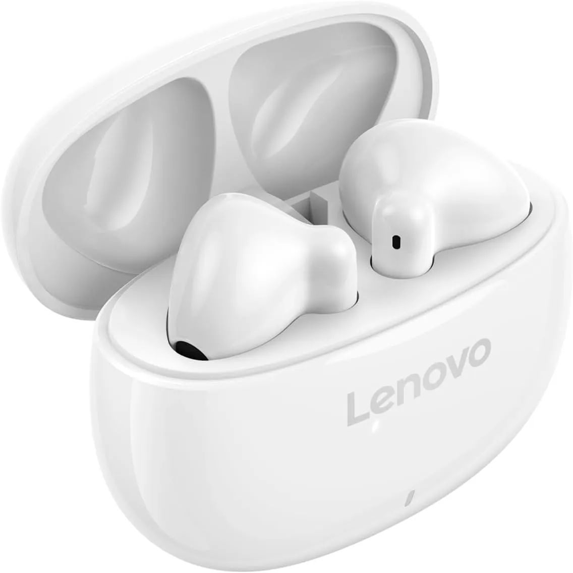 Lenovo E310 True Wireless Stereo Earbuds Bluetooth 5.3 ENC Noise-Cancelling Earbuds with 13mm Speaker Type-C Charging 20h Battery Life for Music Calls Comfortable Fit Wireless Earbuds- White