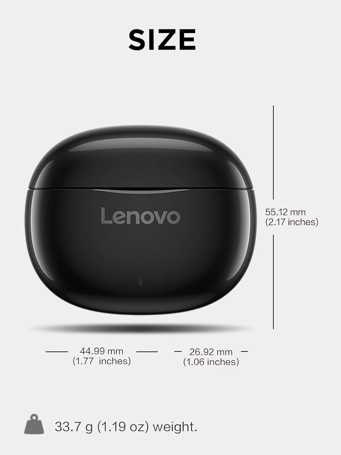 Lenovo E310 True Wireless Stereo Earbuds Bluetooth 5.3 ENC Noise-Cancelling Earbuds with 13mm Speaker Type-C Charging 20h Battery Life for Music Calls Comfortable Fit Wireless Earbuds - Black