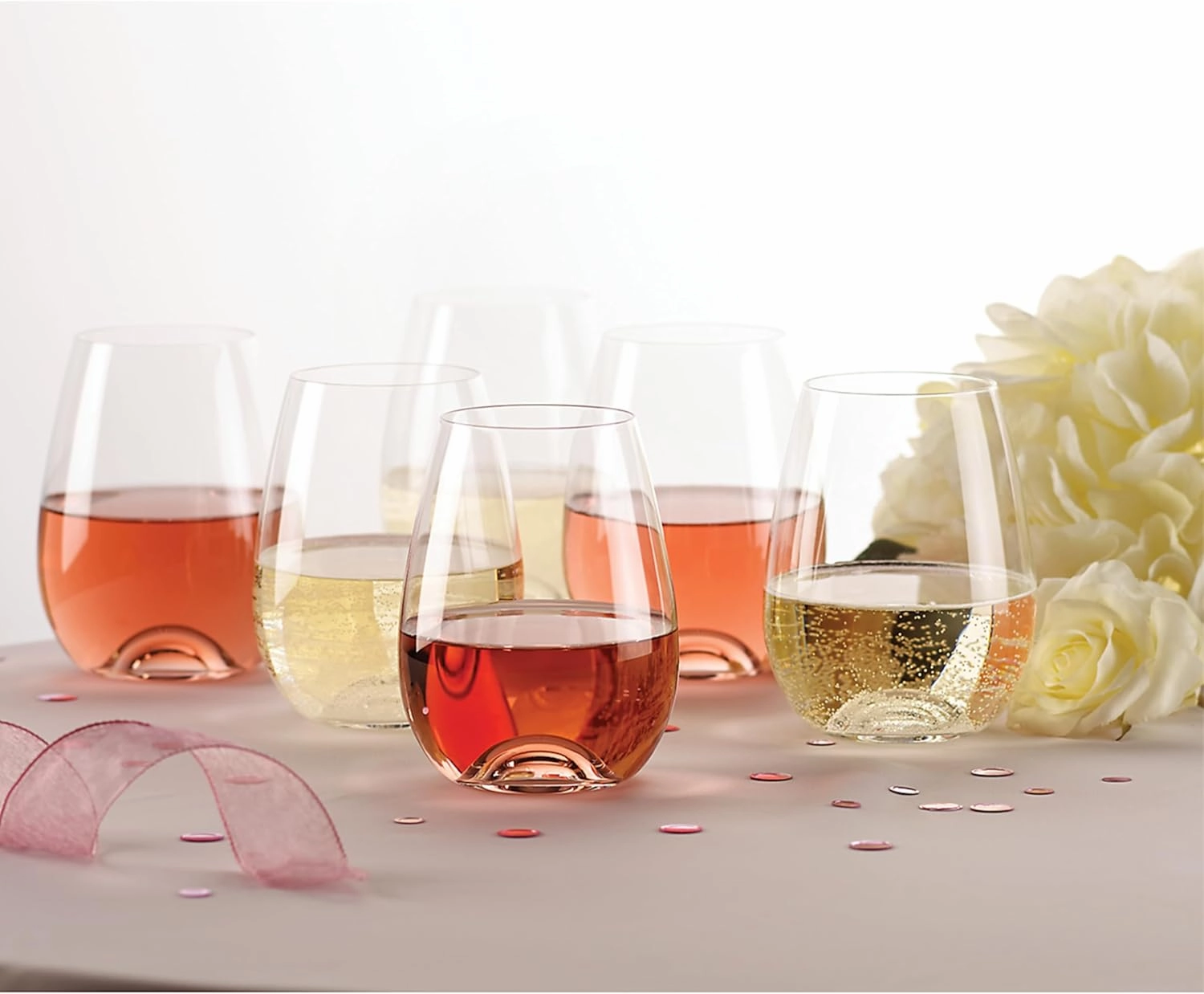 Lenox Tuscany Classics Stemless Glass Set, Buy 4 Get 6, 2.6 LB, Clear
