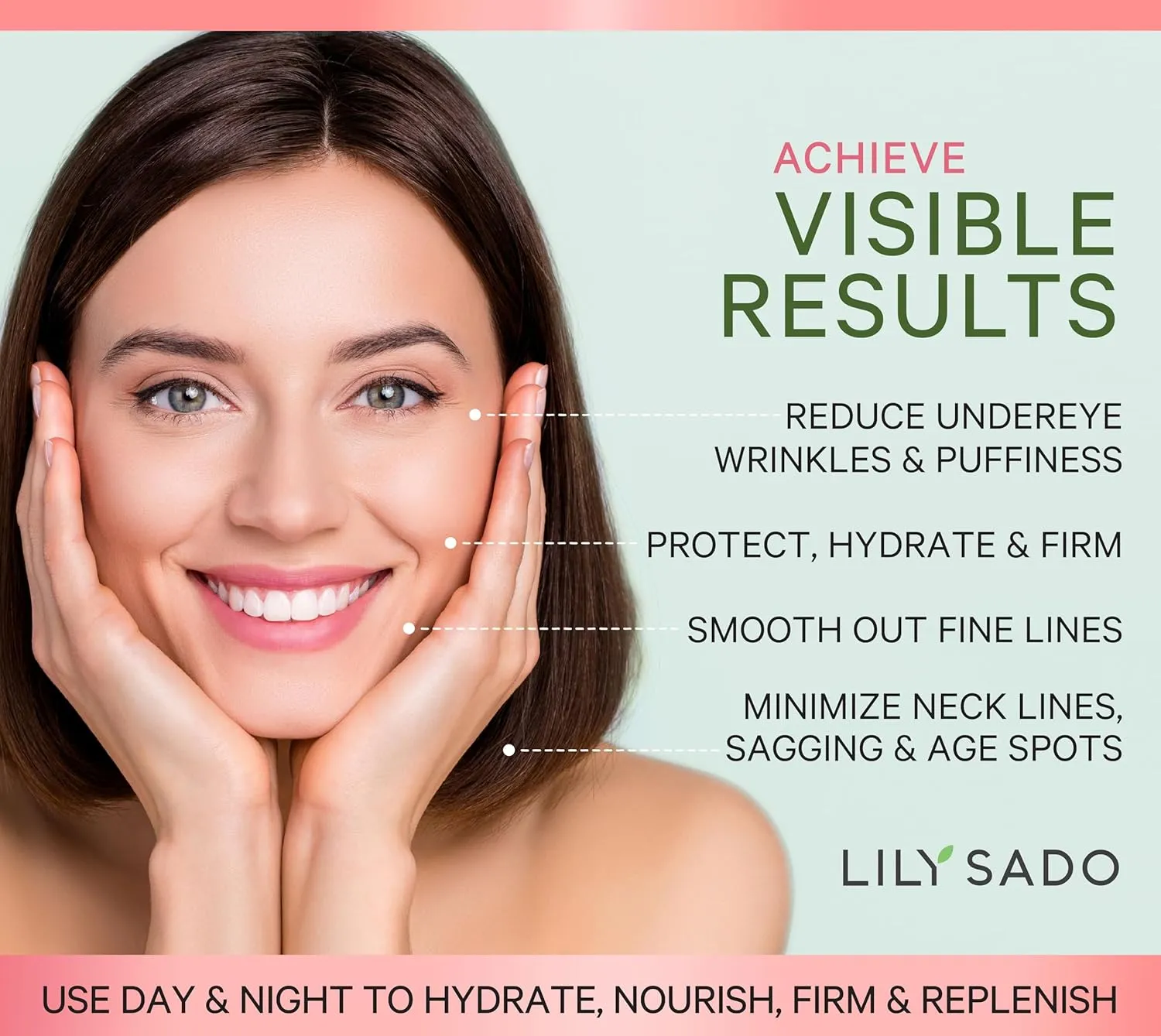 LILY SADO Rose Berry Pink Clay Mask w Rose Water & Fresh Berries - White Tea & Jojoba Beads Gently Exfoliate, Balance & Purify to Prevent Acne & Blackheads - 4 oz