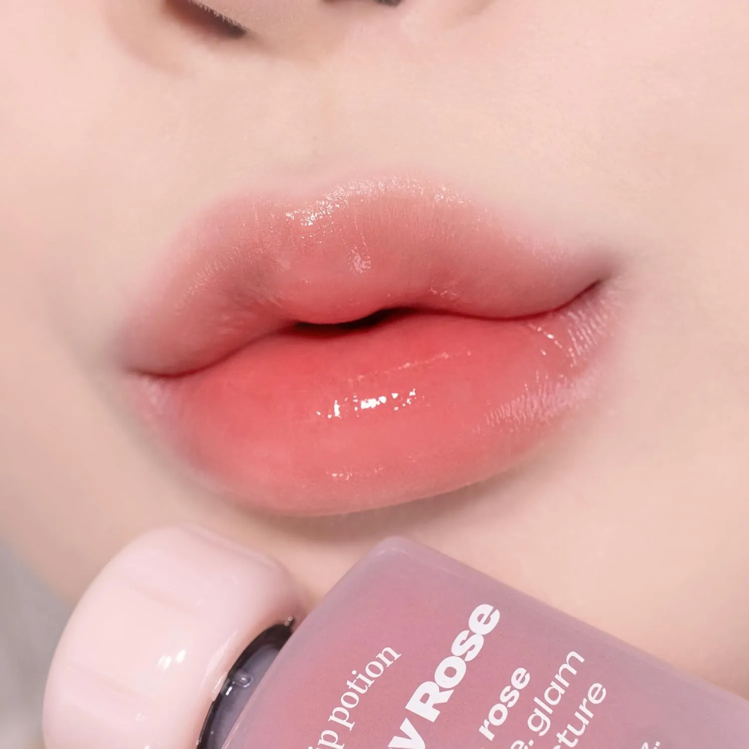 Lip Potion Balmy Rose | Creamy, Hydrating, Rosy Lip Tint with a Subtle Glow | 0.3 Oz (No.4 Honey Coral)