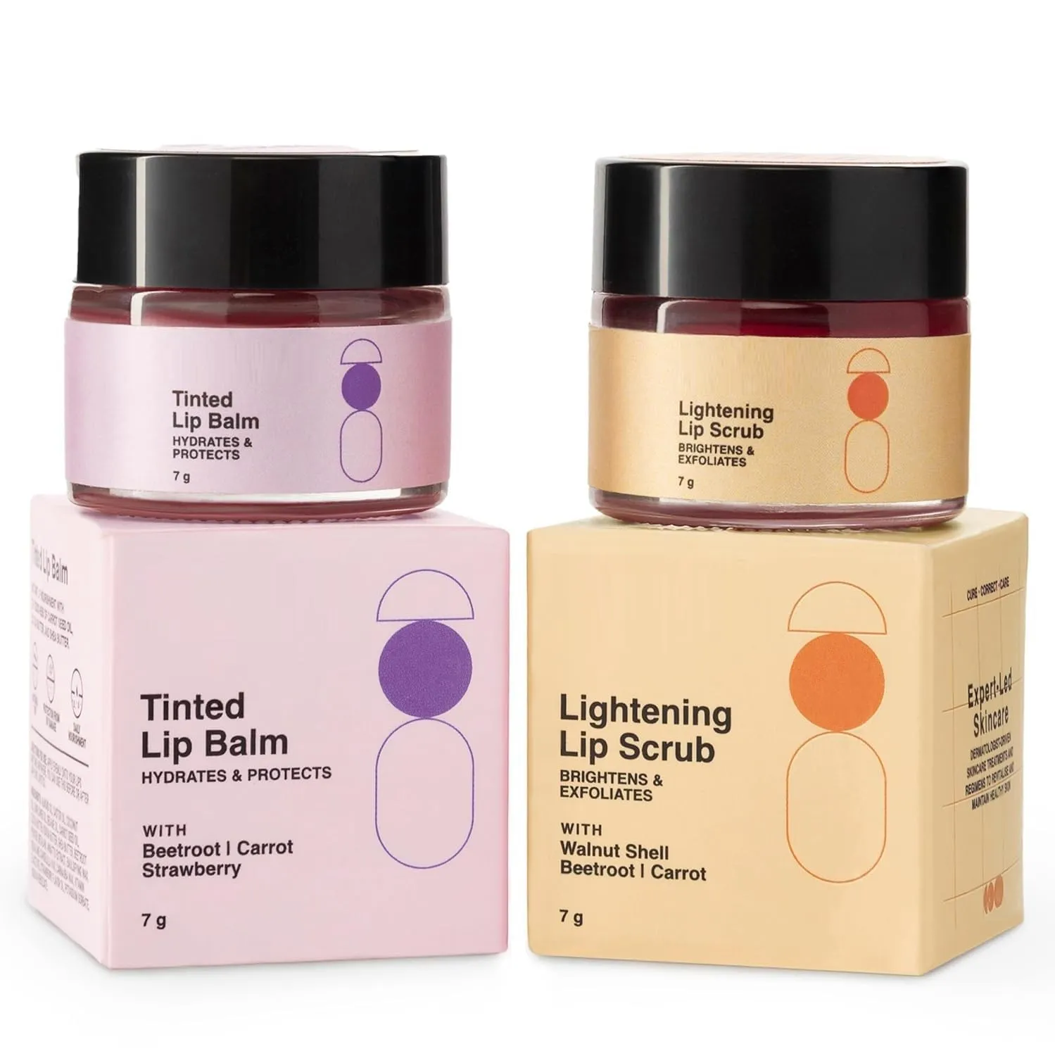 Lip Scrub Combo | Lightening Lip Scrub for Men and Women   Tinted L.ip Ba.lm for Women and Men Combo | Tinted L.ip Ba.lm for Dark L.ips to Lighten |L.ip Ba.lm Combo