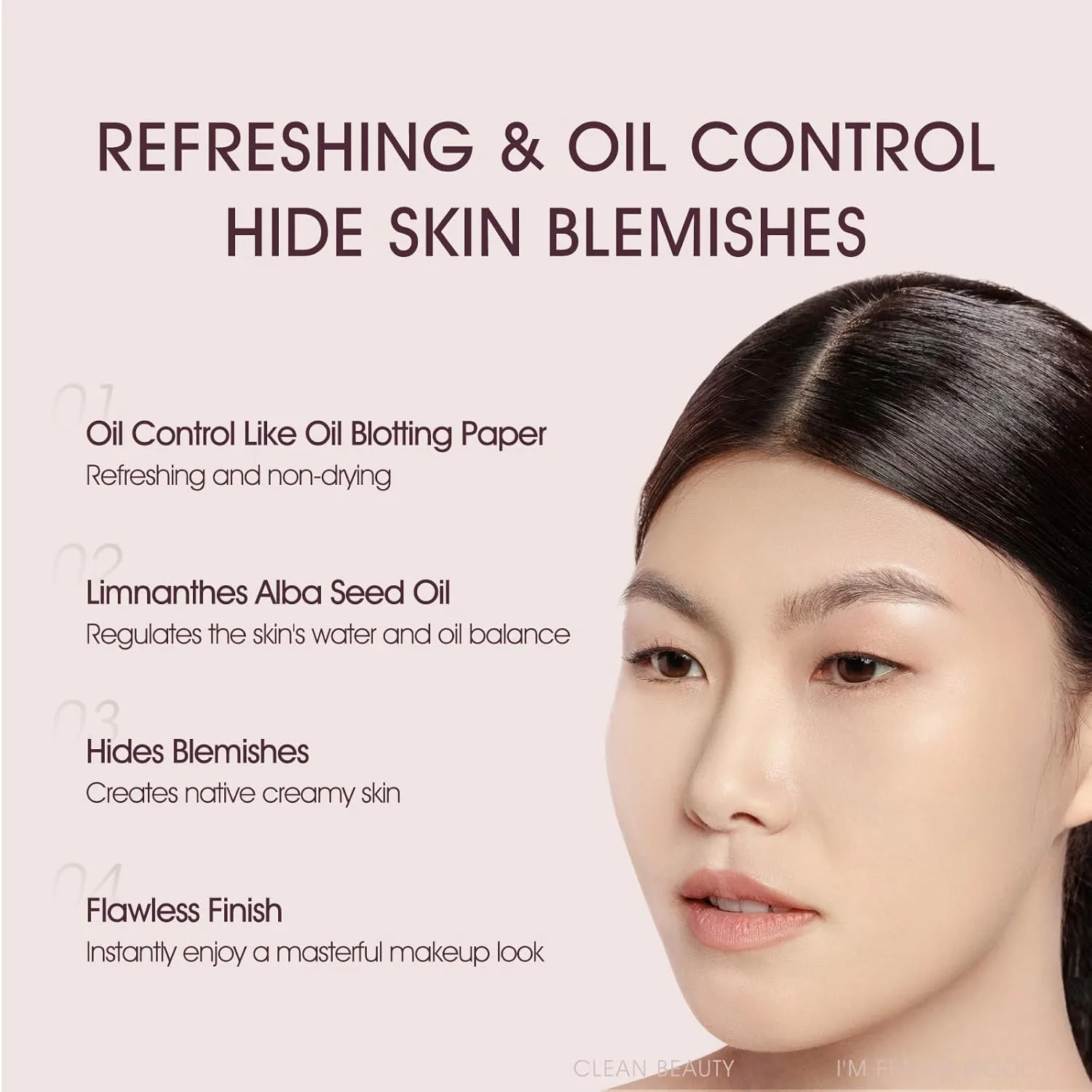 Long-Lasting Cushion Foundation, Natural Cover Foundation Makeup, Breathable and Lightweight Makeup Cushion Foundation, for Fair Light Skin, Neutral Undertone, 0.45 Fl Oz x 2