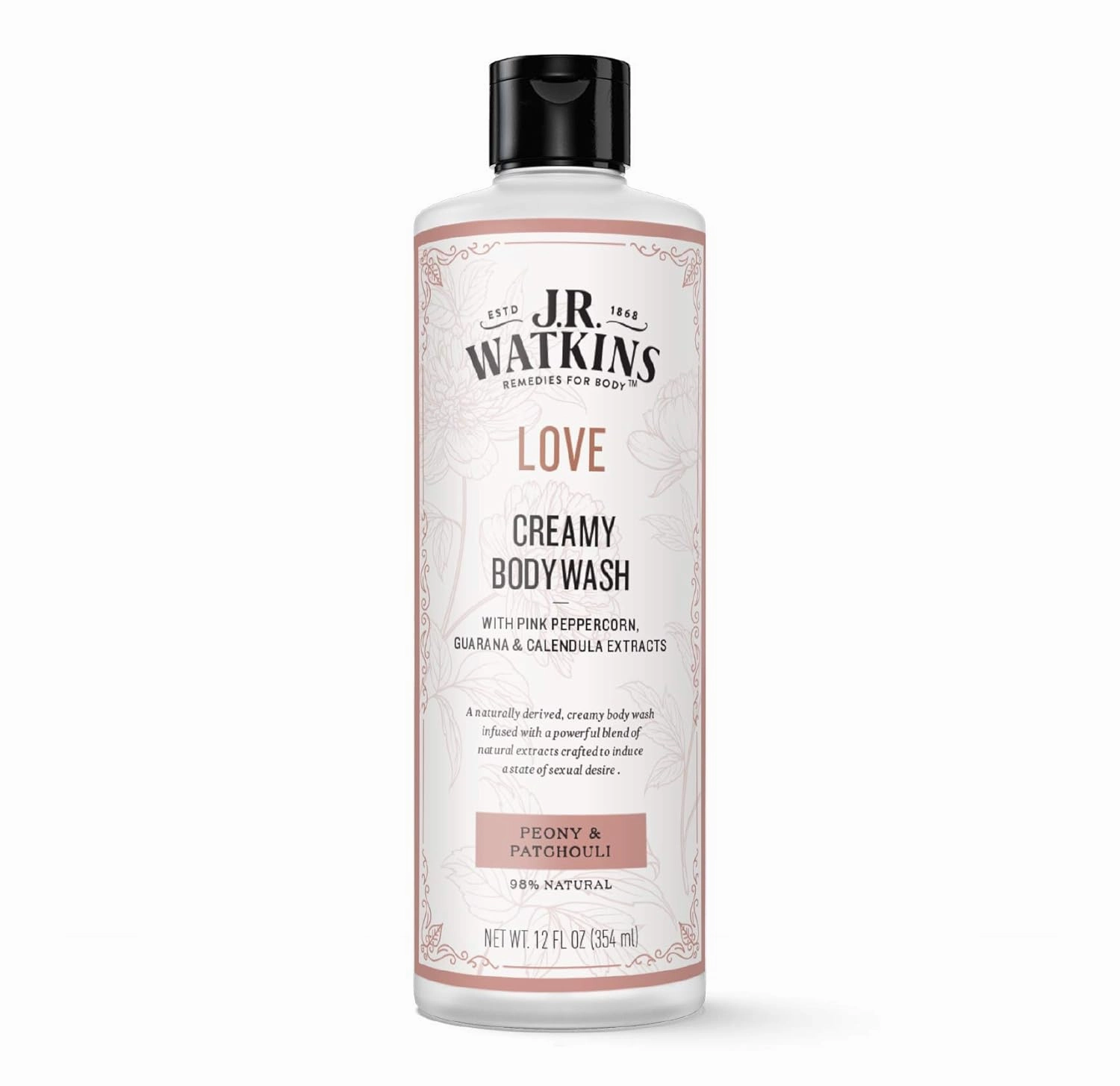 Love Creamy Body Wash (Peony & Patchouli) 12 fl oz