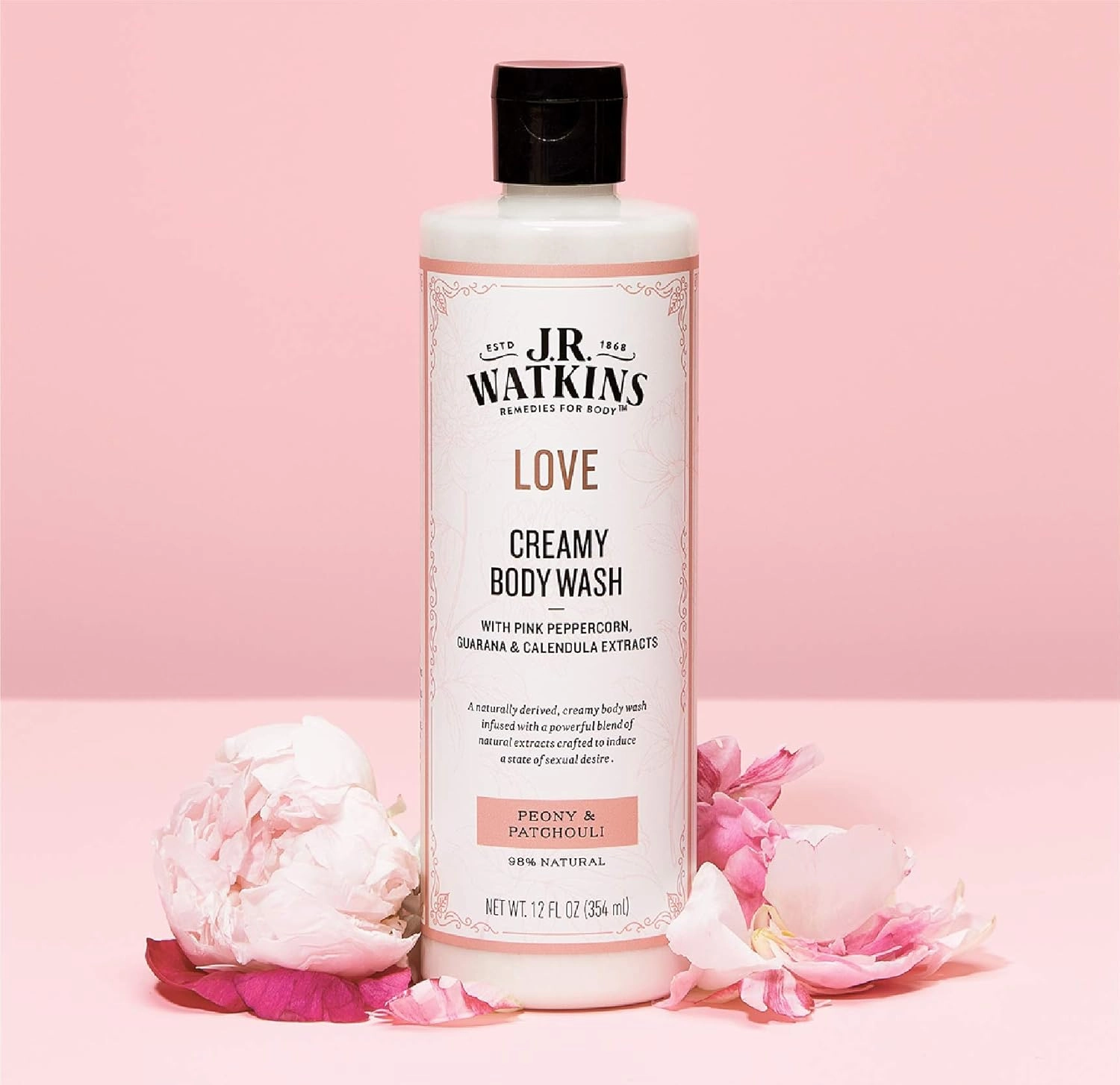 Love Creamy Body Wash (Peony & Patchouli) 12 fl oz