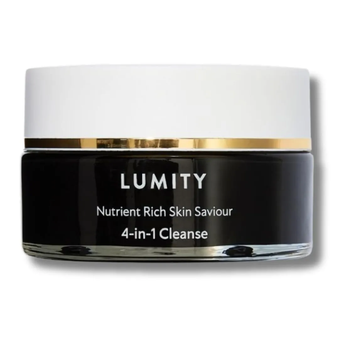 Lumity 4-in-1 Cleanse | Nutrient Rich Skin Saviour | Revitalises, nourishes, clarifies and purifies skin | Contains Charcoal, activated bamboo, green tea extract