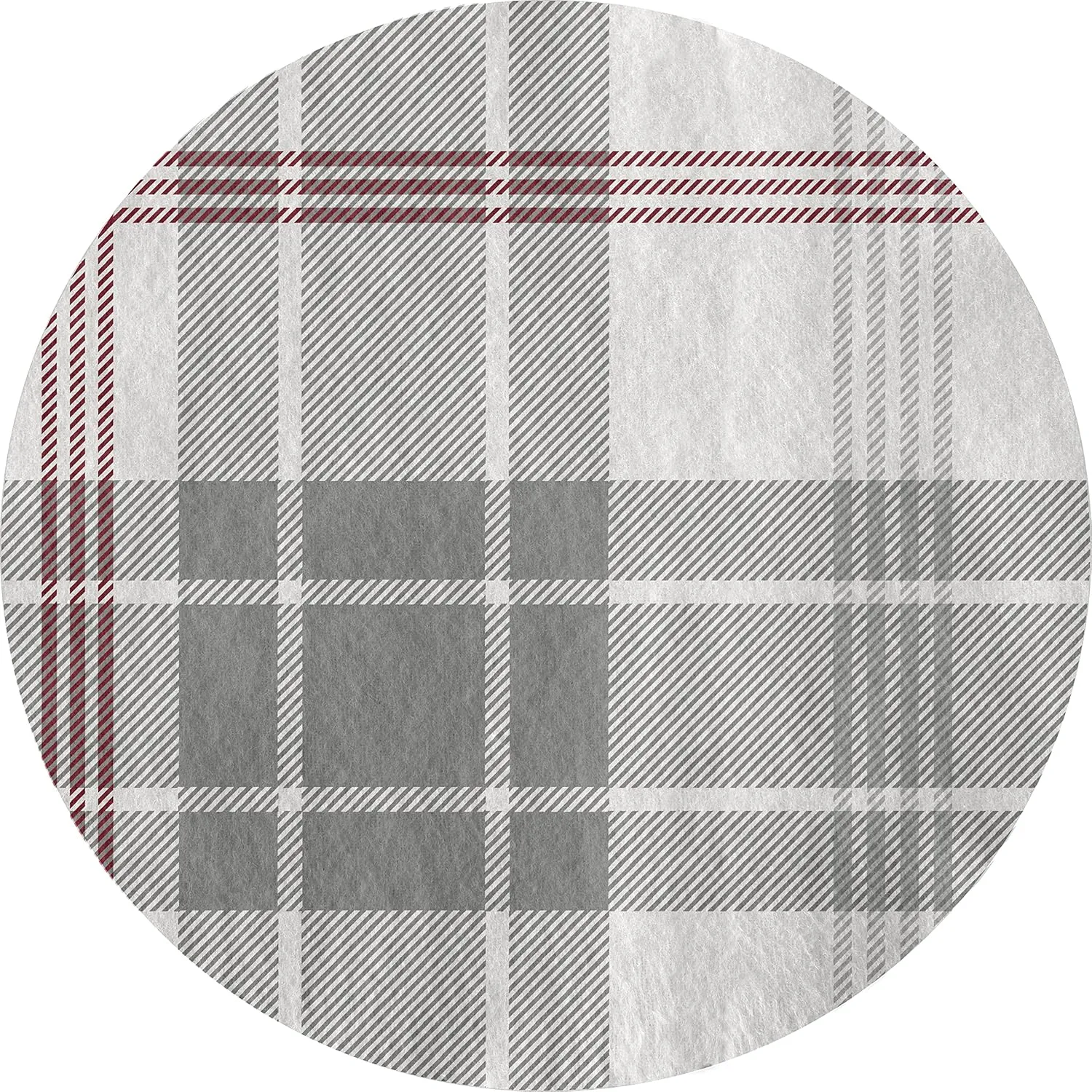 Luxury German Flannel Duvet Cover & Shams Set, 3 Piece (King, Grey Plaid)