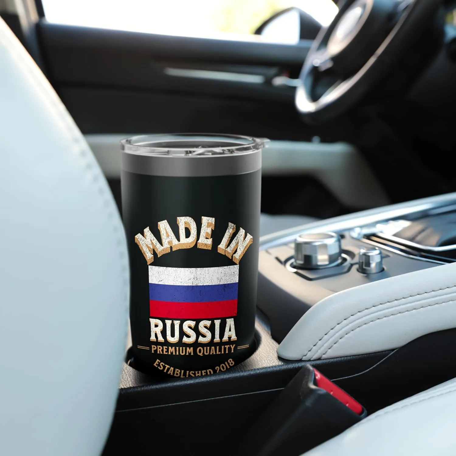 Made In Russia 2018 Premium Quality Russian Flag Stainless Steel Insulated Tumbler