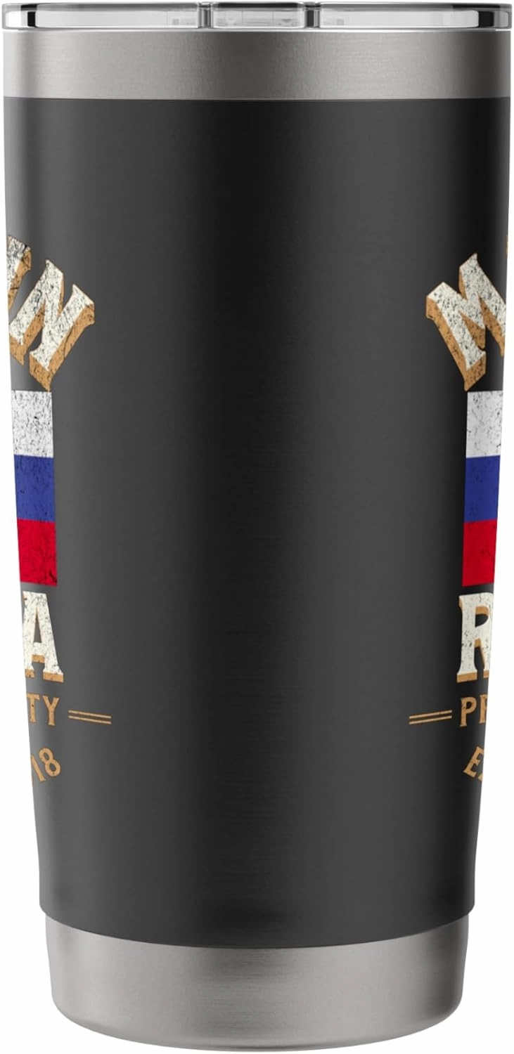 Made In Russia 2018 Premium Quality Russian Flag Stainless Steel Insulated Tumbler