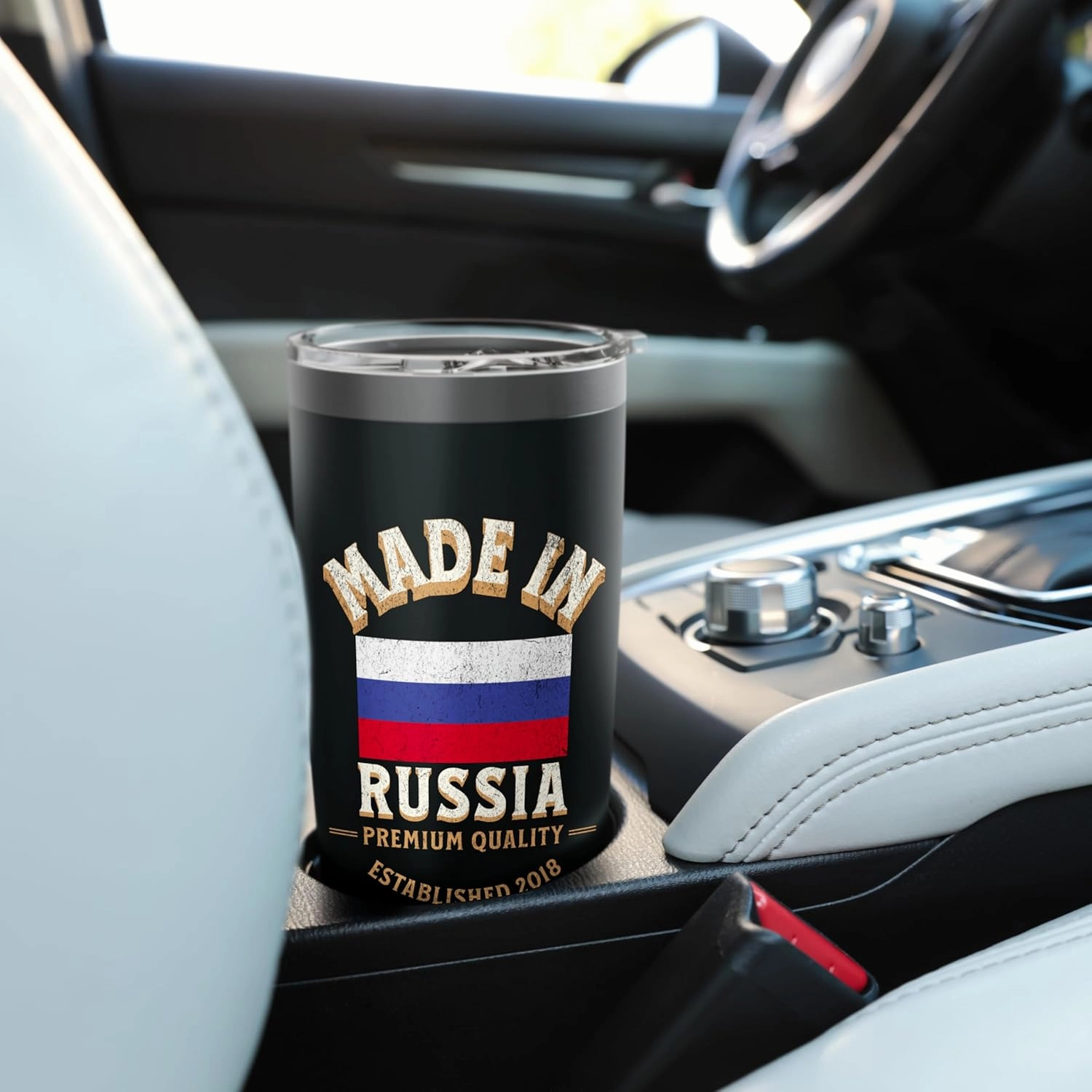 Made In Russia 2018 Premium Quality Russian Flag Stainless Steel Insulated Tumbler