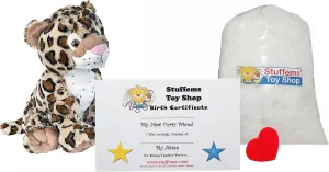 Make Your Own Stuffed Animal Mini 8 Inch Charlie The Cheetah Kit - No Sewing Required!