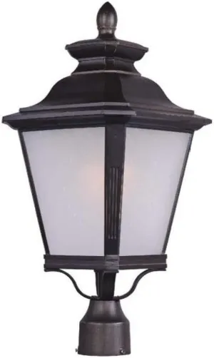 Maxim Knoxville-One Light Outdoor Post Lantern in Early American style-11 Inches Wide by 23 inches high