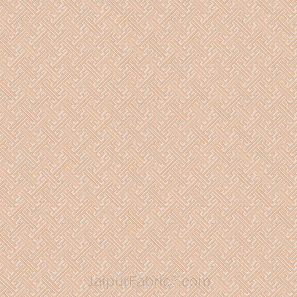 Maze Illusive Creamy Peach  King Size BedSheet