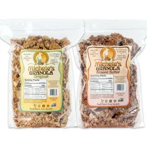 Michele's Granola Original and Almond Butter, Gluten-Free & Non-GMO, 5lb Bulk Bag, Pack of 2