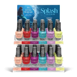 Morgan Taylor Nail Lacquer Splash of Color 36 pc Collection Display, Includes 3 of Each Shade