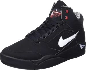 NIKE Men's Sneaker, Black White Varsity Red, 7