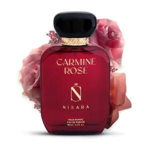 Nisara Carmine Rose Perfume For Woman 100ml | Notes:- Rose, Bergamot, Berries, Pink Pepper, Jasmine, Musk |Long Lasting Eau De Parfum | Floral Musk| EDP Scent
