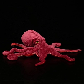 Octopus Plush Toy - Simulation 18” Red Soft Real Life Octopus Stuffed Animal Toys, Lifelike Deep Sea Creeping Animal Octopuses Model Plush Toy Gift Collection for Kids