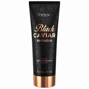 Onyx Black Caviar Dark Tanning Lotion | Body Bronzer & Tanning Accelerator | Tan Enhancer | For Indoor Tanning Beds & Outdoor Sun | Ultra Dark Skin Results for Men & Women