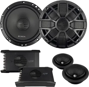 ORION XTR Series XTR65.SC 2-Way Coaxial Car Audio Component System - 6.5” Speakers, Full Range, Enhanced Bass, 450W, 4 Ohms, Easy Installation, 1” Silk Dome Tweeter, External Passive Crossover -Pair