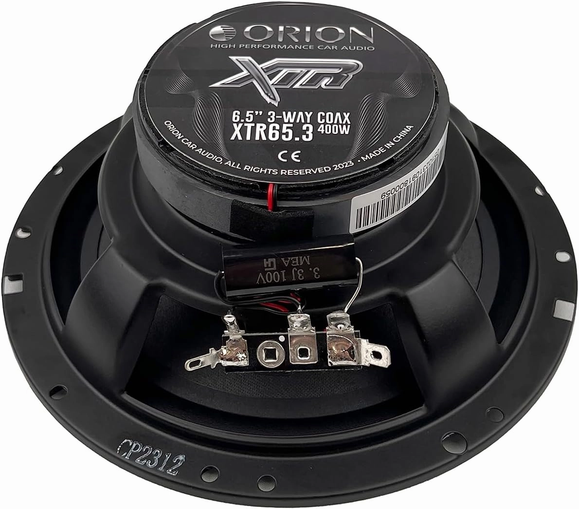 ORION XTR Series XTR65.3 3-Way Coaxial Car Audio System - 6.5” Speakers, Full Range, Enhanced Bass, 400W, 4 Ohms, Easy Installation, Polypropylene Cone W/Butyl Rubber Surround (Pair)