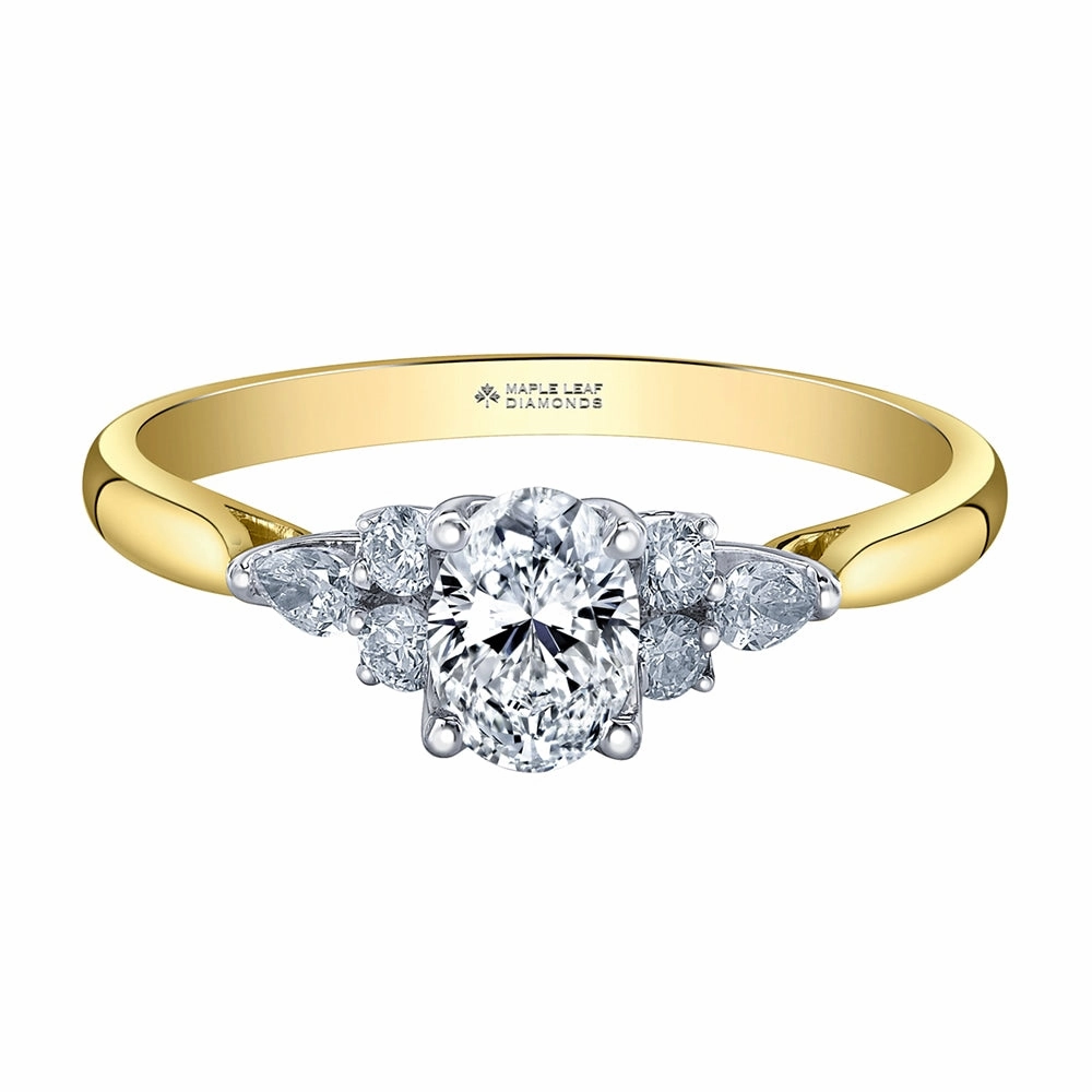 Oval Canadian Diamond Eternal Flames Ring