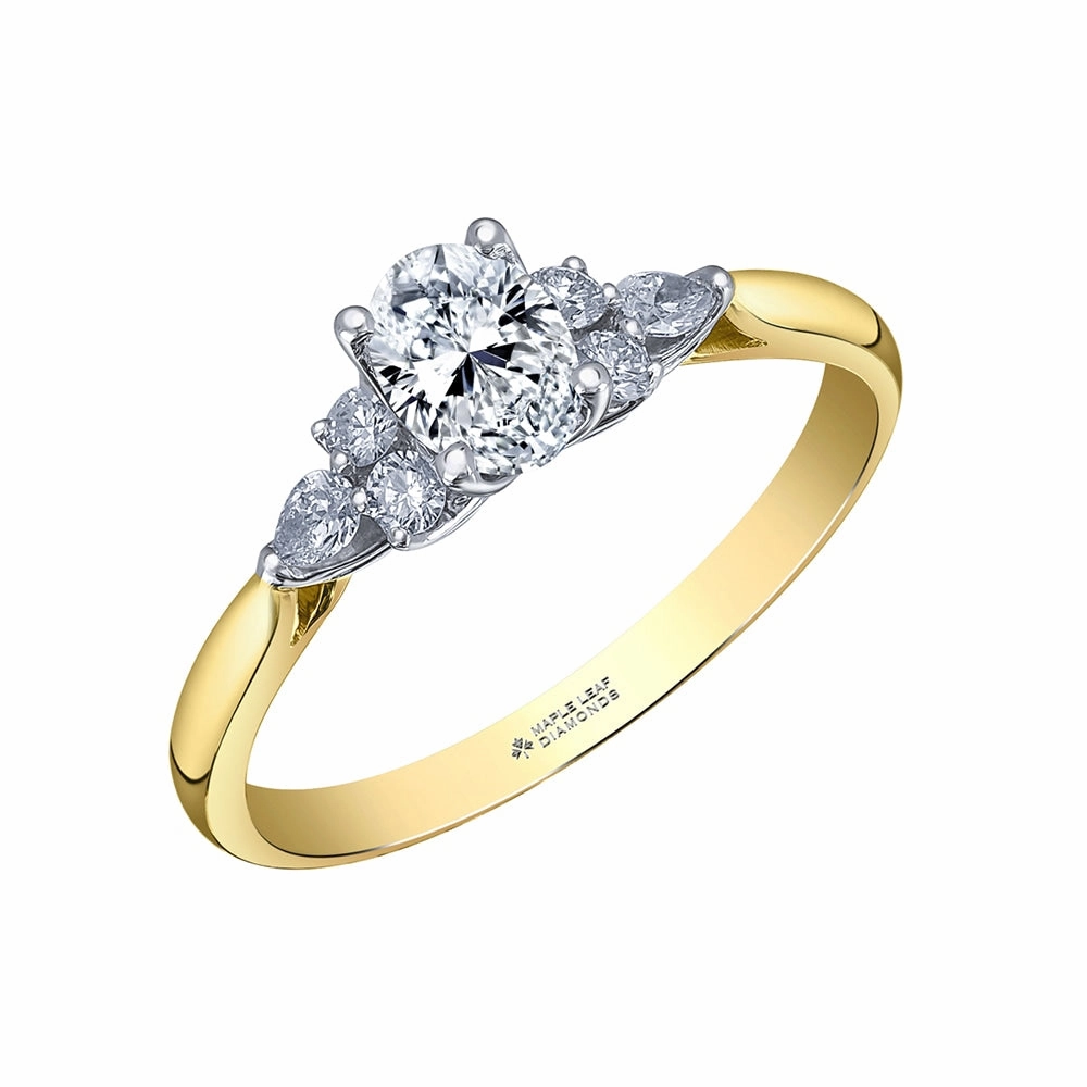 Oval Canadian Diamond Eternal Flames Ring