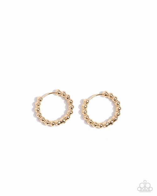 Paparazzi Earring ~ Darling Dance - Gold
