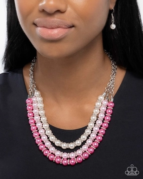 Paparazzi Necklace ~ Promising Promenade - Pink